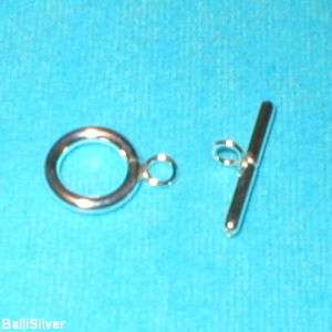 12 Sterling Silver 11mm TOGGLE Clasps Lot   BalliSilver  