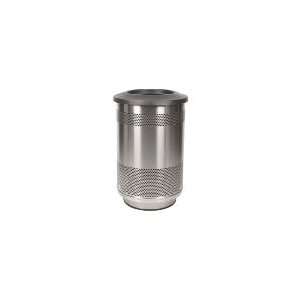Witt Industries SC55 01 SS FT   55 Gallon Perforated Trash Can w/ Flat 