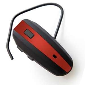 Suave Crimson Red Handsfree Bluetooth Earbud Headset with Detacheable 