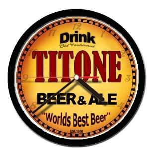  TITONE beer and ale cerveza wall clock 