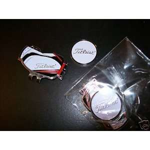  Titleist Golf Bag Magnetic Golf Marker HAT Clip New 