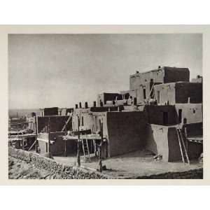  1927 Adobe Houses Pueblo San Geronimo Taos New Mexico 