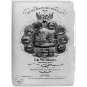   Convention,Old Tippecanoe,patriotic song,1840