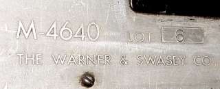 Hole Warner & Swasey #4 M4640 TURRET LATHE, W&S Bar  