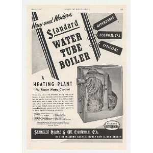   Standard Heater Water Tube Boiler Heating Print Ad
