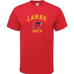  Lamar Cardinals Red Math Arch T Shirt