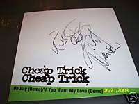 Cheap Trick Signed Promo Rick Nielsen 7 45 Demos Vinyl  