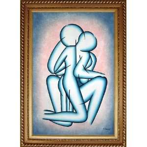  Modern Romantic Painting of Kiss Oil Painting, with 