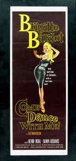 COME DANCE WITH ME * BRIGITTE BARDOT MOVIE POSTER 1960  