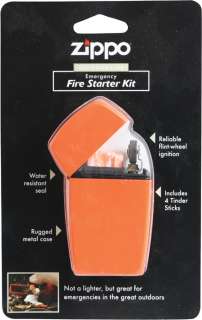 Zippo Emergency Fire Starter Kit USA Made Survival Gear  