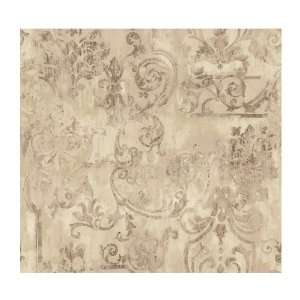 York Wall coverings Calypso Frescoed Architectural Damask 