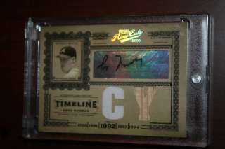 2005 Prime Cuts Timeline Material Combo CY Greg Maddux Auto Jersey Bat 
