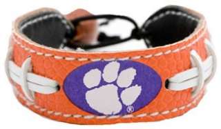 Clemson Tigers Team Color NCAA Football Bracelet WristBand