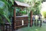   Big Island Tiki Bar w/ 3 bar Stools   Outdoor Bamboo Tiki Bar  