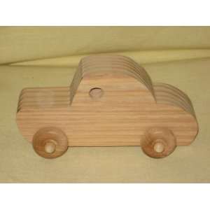 Hand Crafted  Old Jalopy  Wooden Car   Unfinished For Craft Project 