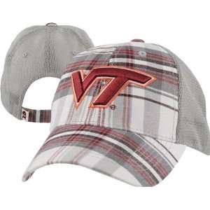  Virginia Tech Hokies Plaid MVP Adjustable Hat Sports 