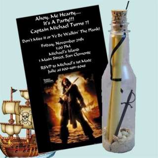 Message In A Bottle Party Invitations Easy Kit (10)  