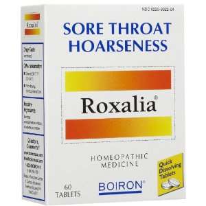  Boiron Roxalia Sore Throat    Hoarseness Tablets    60 ct 