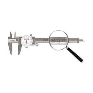  SPI 6 White Face Personalized Dial Caliper