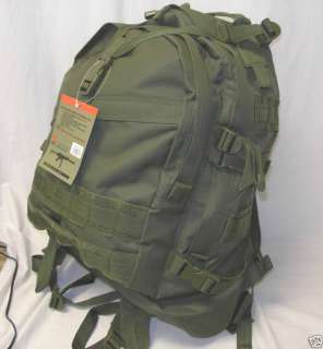 Tactical 3 Day Military Assault Molle Survival SWAT Large Backpack OD 