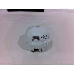  Wayne Gretzky Hand Signed Autographed Edmonton Oilers Mini 