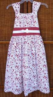 Girls Plus Size Floral Red White SUNDRESS Dress NWT  