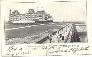 MANHATTAN BEACH BROOKLYN NY ORIENTAL HOTEL 1905 P/C  
