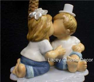 FOREVER in Blue JEANS Beach KIDS Wedding Cake topper  