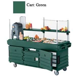  Green Cambro CamKiosk KVC856 Vending Cart with 6 Pan Wells 
