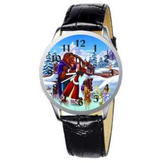 BEAUTY AND THE BEAST STAINLESS WRIST WATCH NEW  