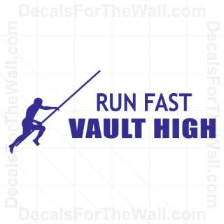 Run Fast Vault High Wall Decal Vinyl Art Sticker Quote Decor 