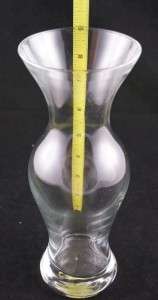   Glass Bud Flower Vase Vases 1 Large 1 tall Flared in the Middle  
