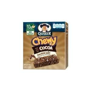 Quaker Chewy Chocolate Swirl 10 Ct Pack of 4  Grocery 