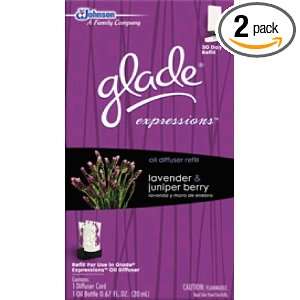 Glade Expressions Oil Diffuser Refill, Lavender and Juniper Berry, 0 