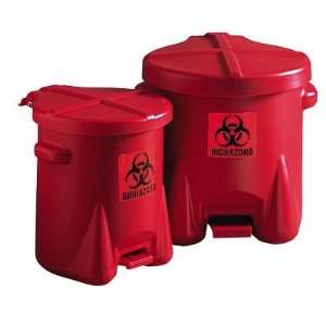 Biohazard Waste Can, 14 gallon  Industrial & Scientific