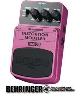 Behringer DM100 Distortion Modeler Guitar Effects Pedal  