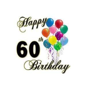  Happy 60th Birthday Gifts and Birthday Apparel Card 