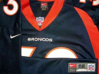 1999 Broncos Davis Authentic Jersey Sz 52 Pro Line Nike USA Made 