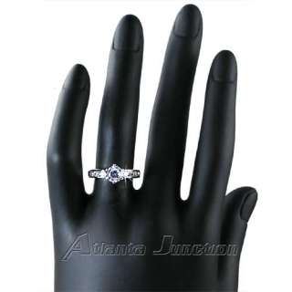 Brilliant Solitaire. 1.5 Carats t.w.  CZ solitaire with Channel 