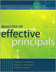 Qualities of Effective Principals, (1416607447), James Stronge 