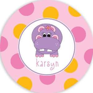  Personalized Plate Hippo