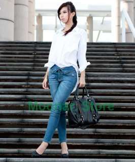 New Women Faux Leather Tote/Shopper Purse Handbag Shoulder Bag  
