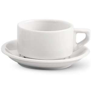  BIA White Cappucino Cup & Saucer