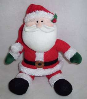 Gund Holiday Hand Knit Santa Clause Plush Toy 88958  