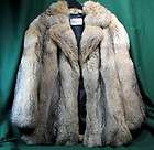 genuine womens brown black fox fur coat jacket vintag quick