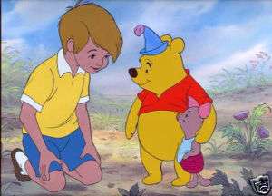 Disney Winnie the Pooh Two Hero Party Ltd Ed Cel  