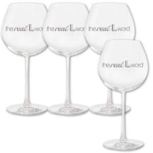  The Real L Word Red Wine Glasses