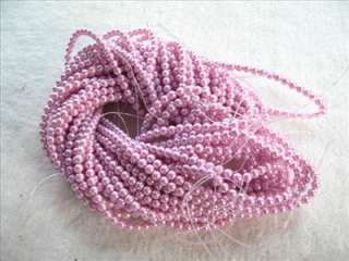 140 6mm New Pink Round Faux Glass Pearl Beads BDB21  
