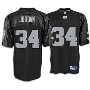 LaMont Jordan Raiders Black NFL Replica Jersey ( sz. S, Black  Jordan 