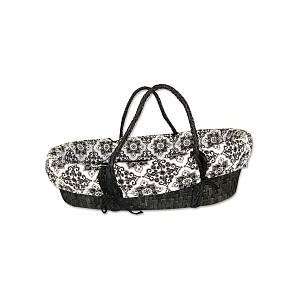   Trend Lab Moses Basket Set, Versailles Black and White Baby